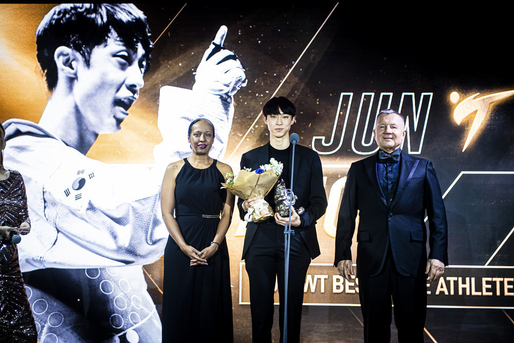 South Korea's Jun Jang was named the male athlete of the year at the World Taekwondo Gala Awards ©World Taekwondo
