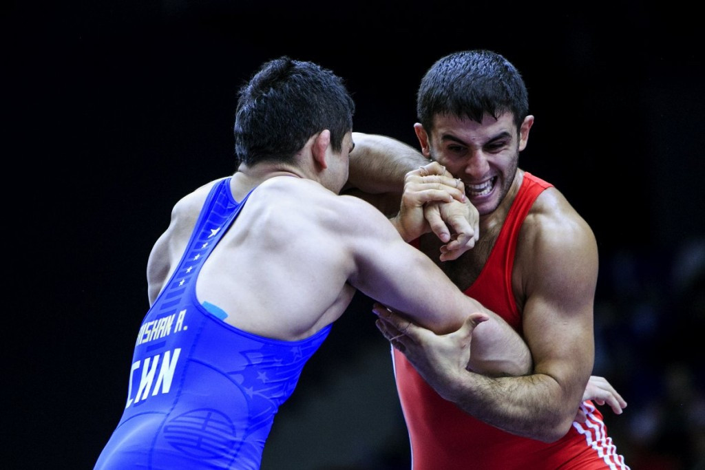 Azerbaijan's fighters endured a mixed day but did enjoy some gold medal success ©UWW