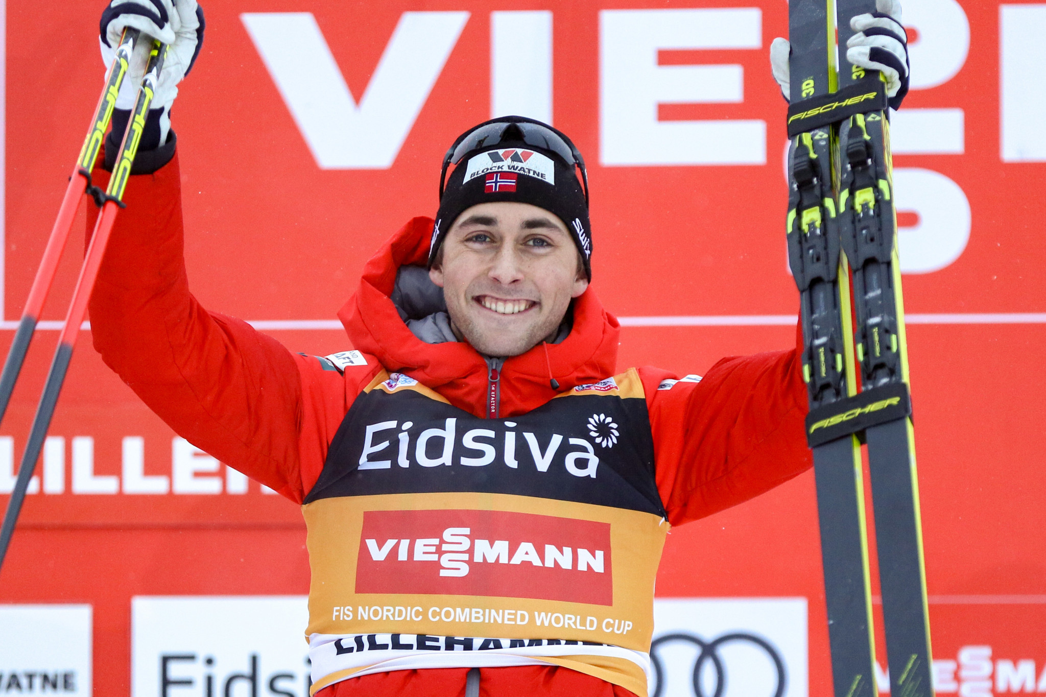 Riiber makes it five wins in a row on FIS Nordic Combined World Cup tour