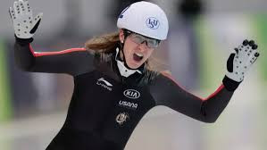 Ivanie Blondin of Canada won two gold medals at the ISU Speed Skating World Cup event in Nur-Sultan ©Canadian Olympic Committee