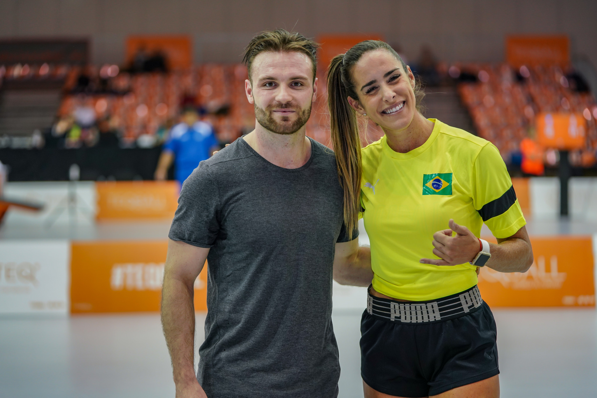 Teqball player Natalia Guitler revealed her hopes for a women's singles and doubles category ©FITEQ