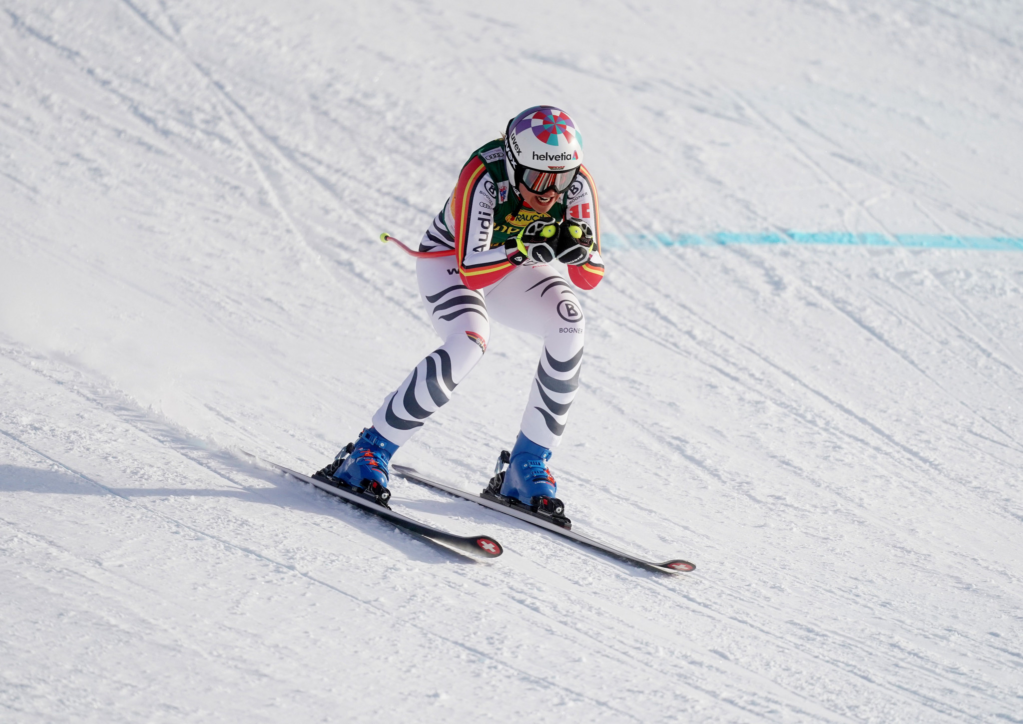 Viktoria Rebensburg won the super-G in Lake Louise ©Getty Images