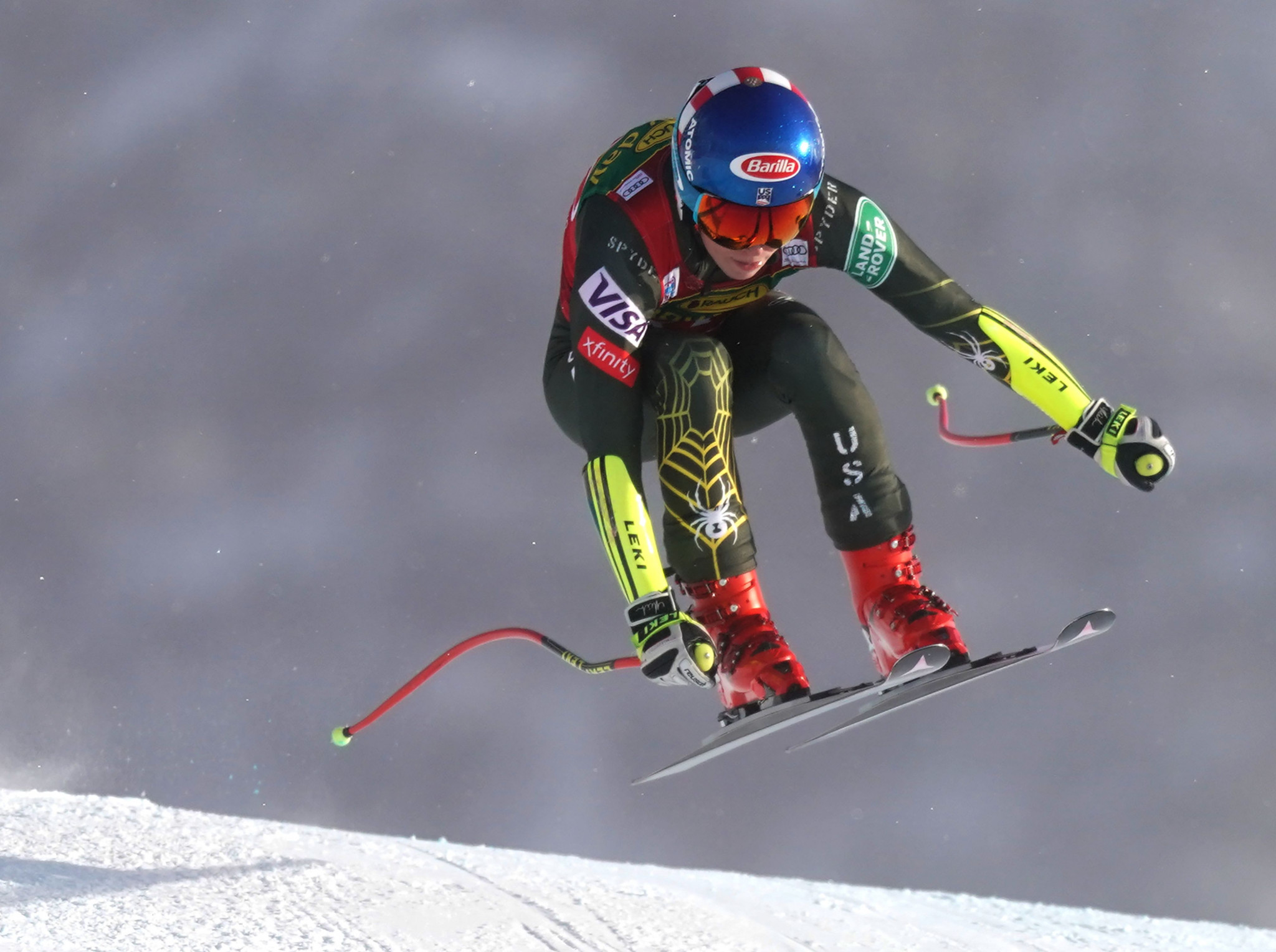 Alpine ski World Cup leader Mikaela Shiffrin of the US could only finish 10th ©Getty Images