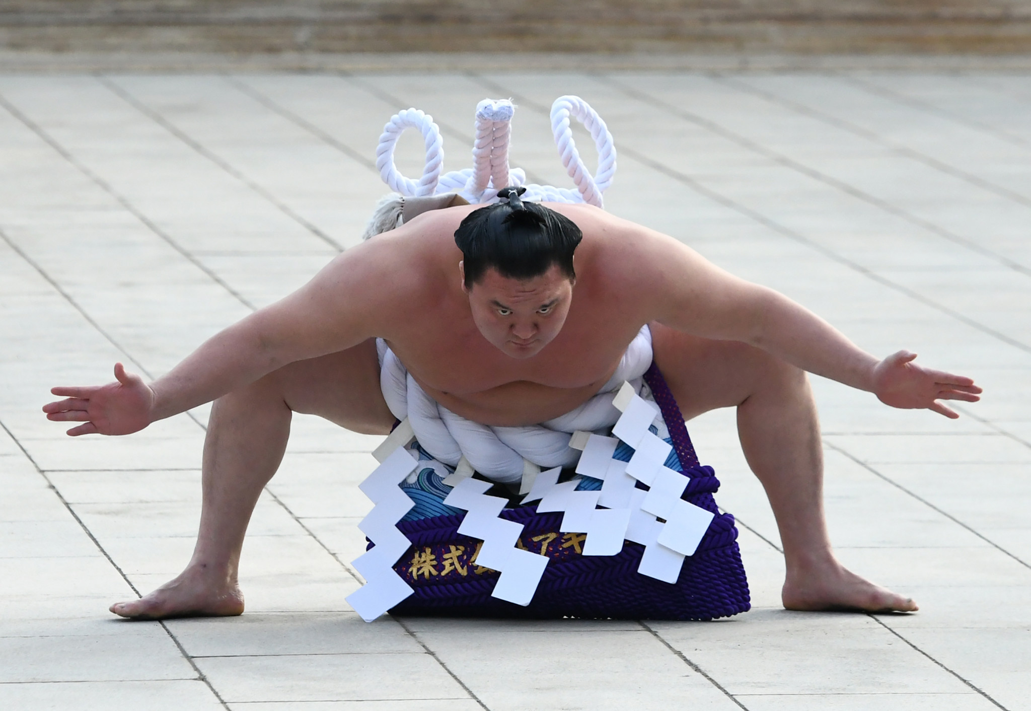 Sumo grand champioh Hakuho will take part in the Tokyo 2020 Torch Relay ©Getty Images