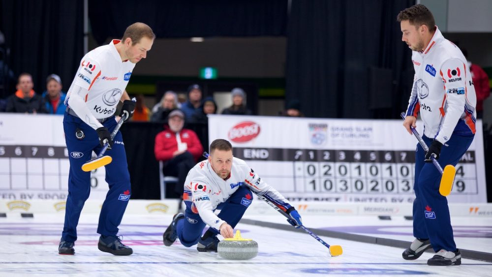Local hero Brad Gushue guided his team to a second win at the GSOC event in Newfoundland ©GSOC