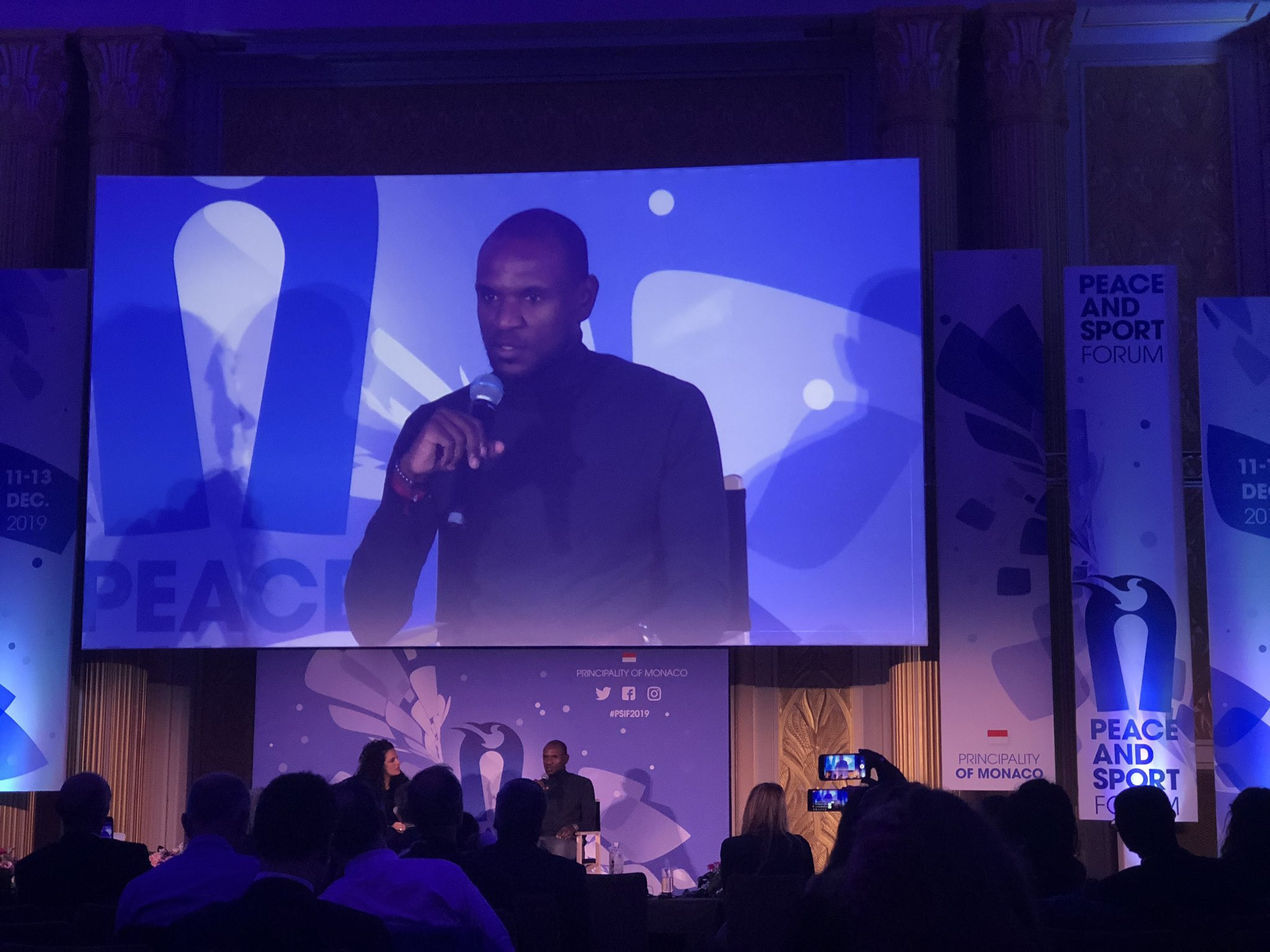 French former football Eric Abidal discussed the importance of philanthropy in sport, having worked extensively with the FC Barcelona Foundation ©ITG