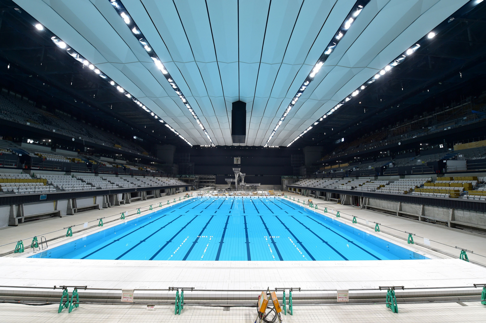 The Tokyo Aquatics Centre will be completed at the end of February ©Getty Images