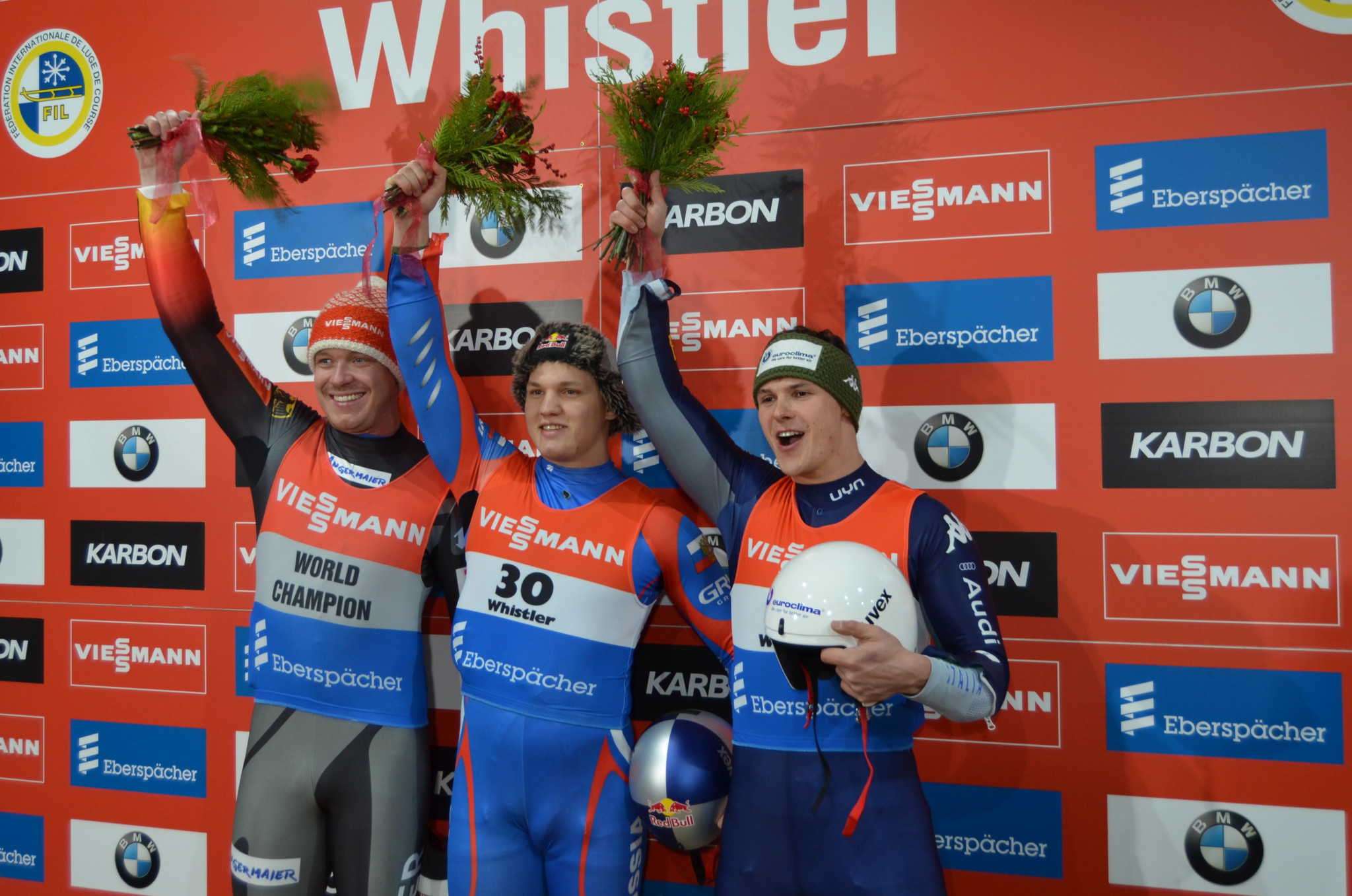 Russia dominate singles events at Luge World Cup in Whistler