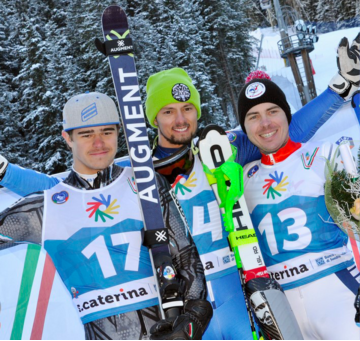 Home favourite Giacomo Pierbon has doubled his gold medal tally at the Winter Deaflympics ©Deaflympics 2019
