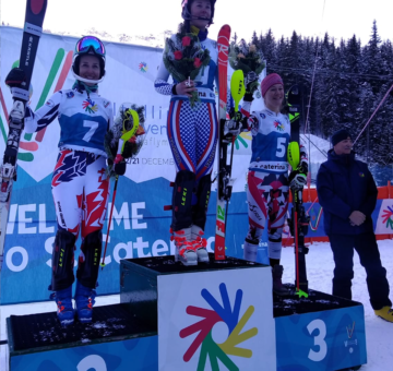 Russia's Elena Yakovishina added the women's Alpine combined title to the women's downhill crown she won yesterday ©Deaflympics 2019
