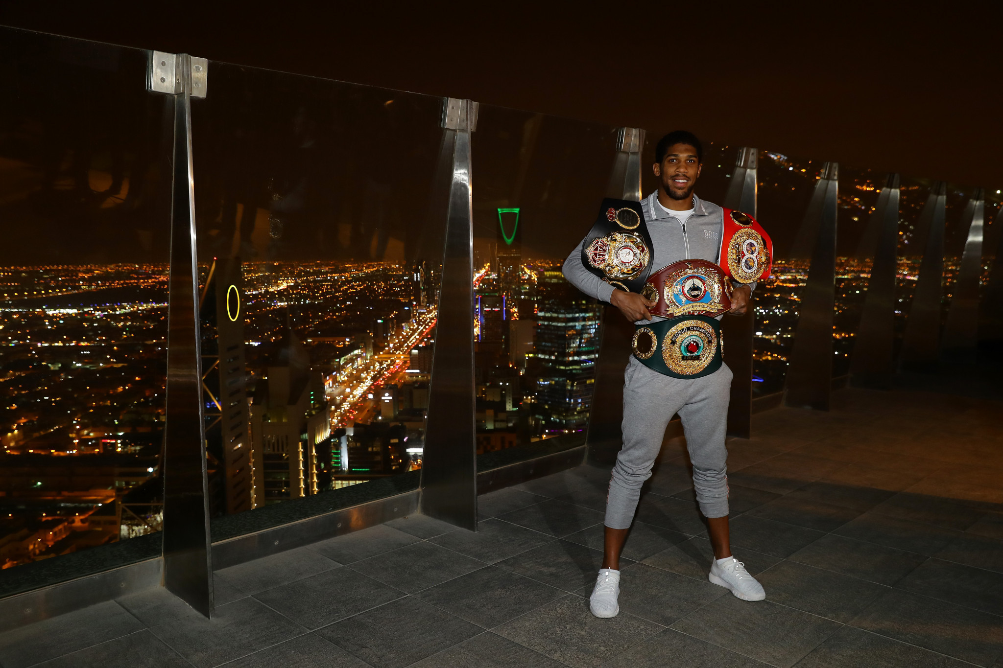 British boxer Anthony Joshua took part in a controversial fight in Saudi Arabia ©Getty Images