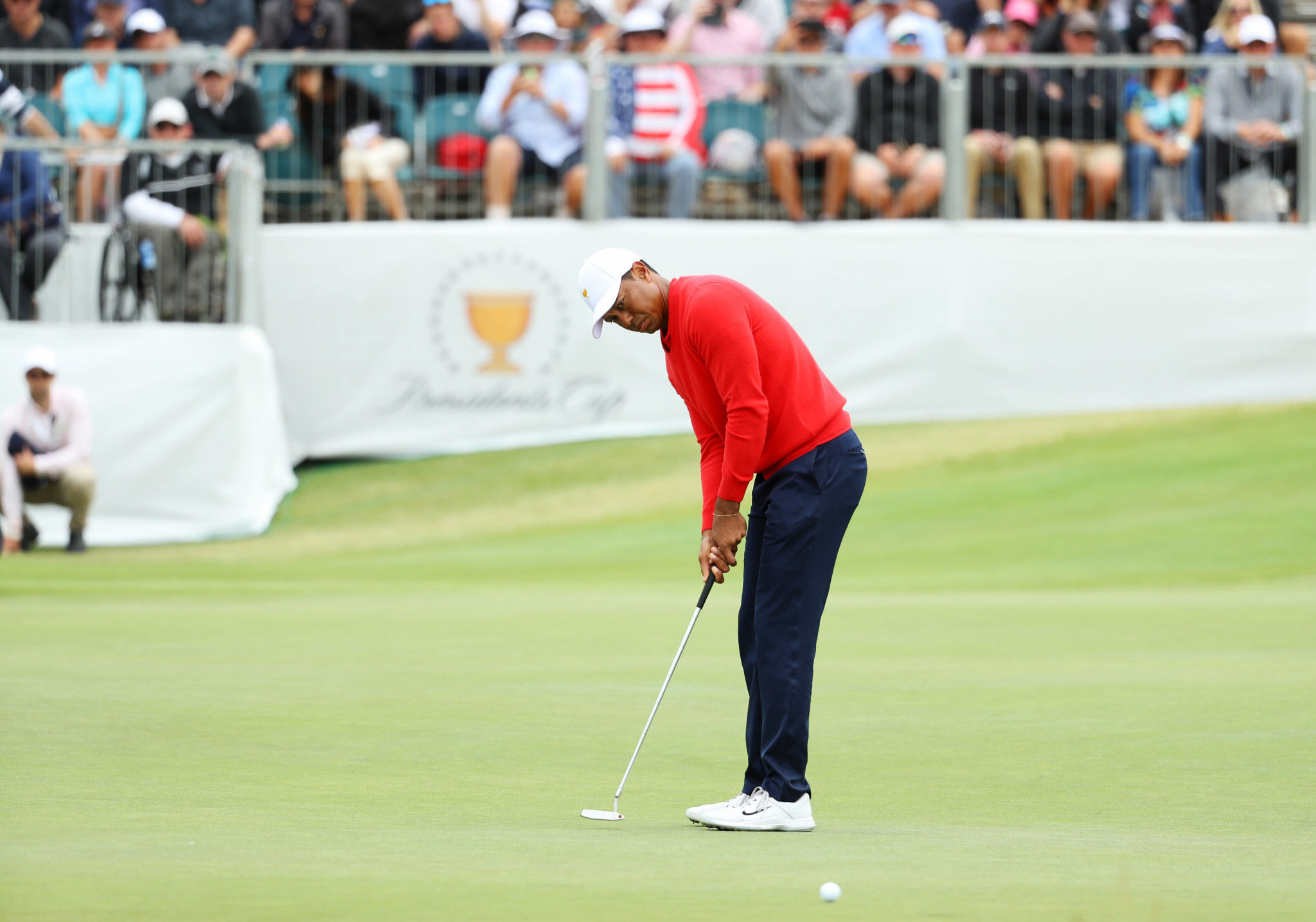 Tiger Woods won the opening singles match to set the US on their way to victory ©Getty Images