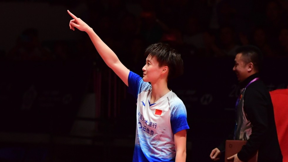 Home player Chen Yufei beat Chinese Taipei’s world number one Tai Tzu Ying to win the women's title at the BWF World Tour Finals in Guangzhou, China ©BWF