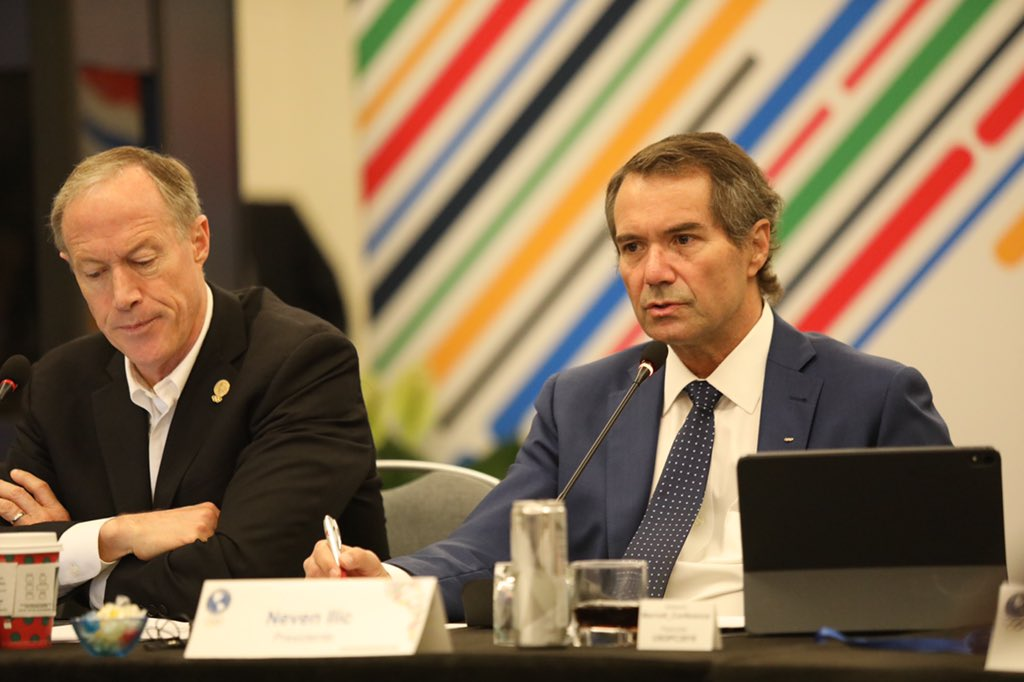 Panam Sports President Neven Ilic, right, presided over the meeting ©Panam Sports