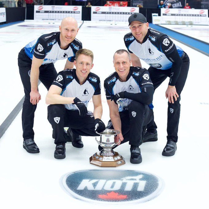 Team Brad Jacobs triumphed in the men's competition at the Boost National ©GSOC