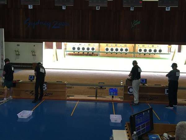Sergei Evglevski came out on top in the 25 metre rapid fire pistol 