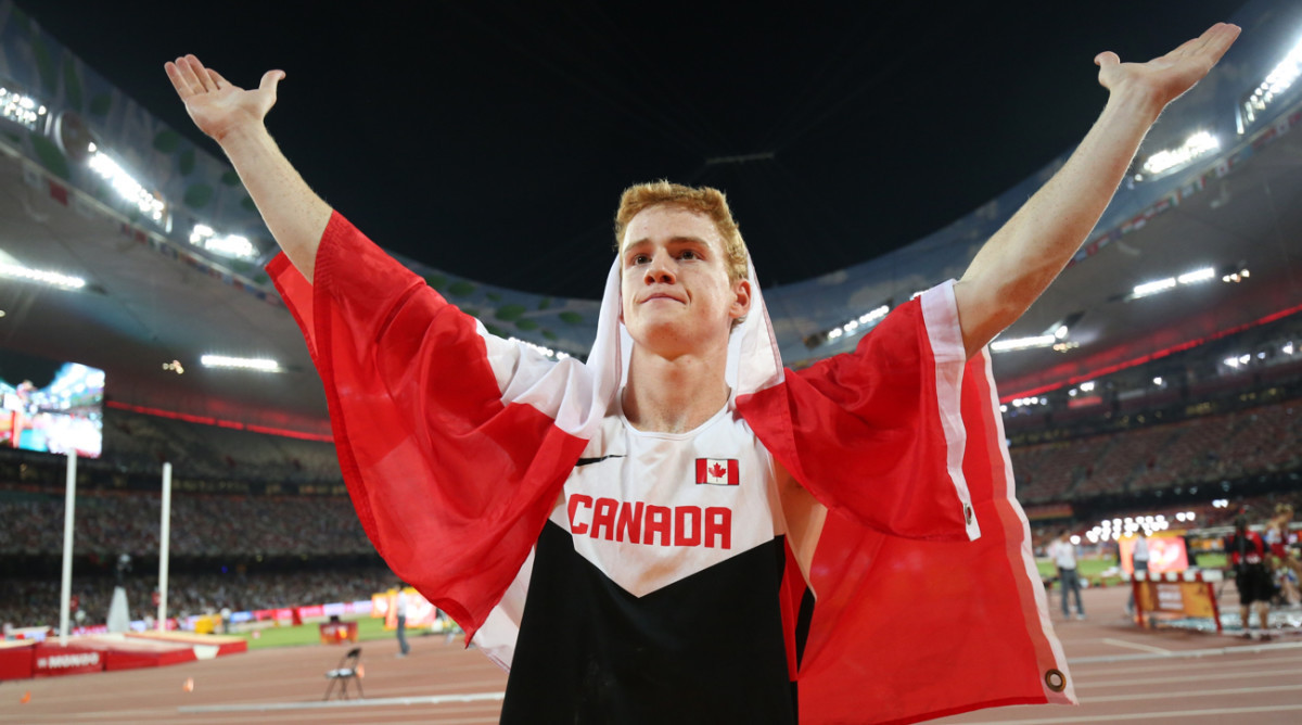 Canada's pole vault world champion Shawn Barber successfully manged to avoid a drugs ban in 2016 after he claimed he had ingested cocaine while kissing someone ©Getty Images