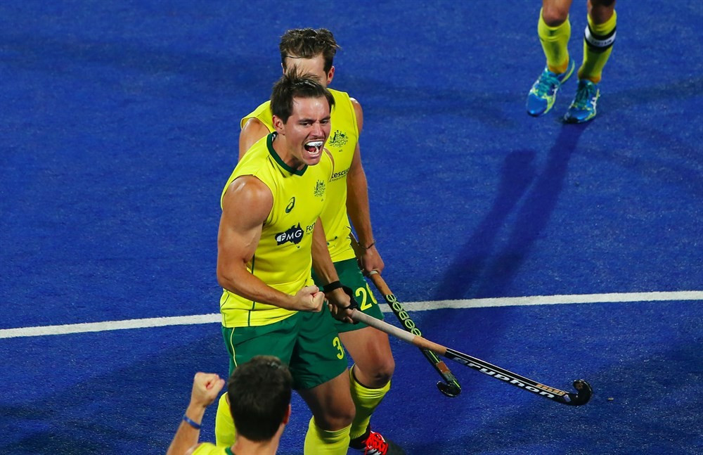 Australia overcame Germany in the second quarter-final of the day