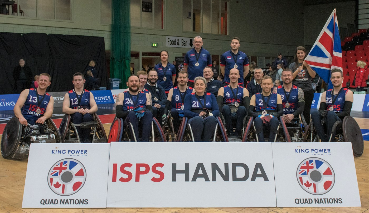 The Wheelchair Rugby Quad Nations at Leicester next February will be an important part of Britain's build up for the Paralympic Games in Tokyo ©King Power