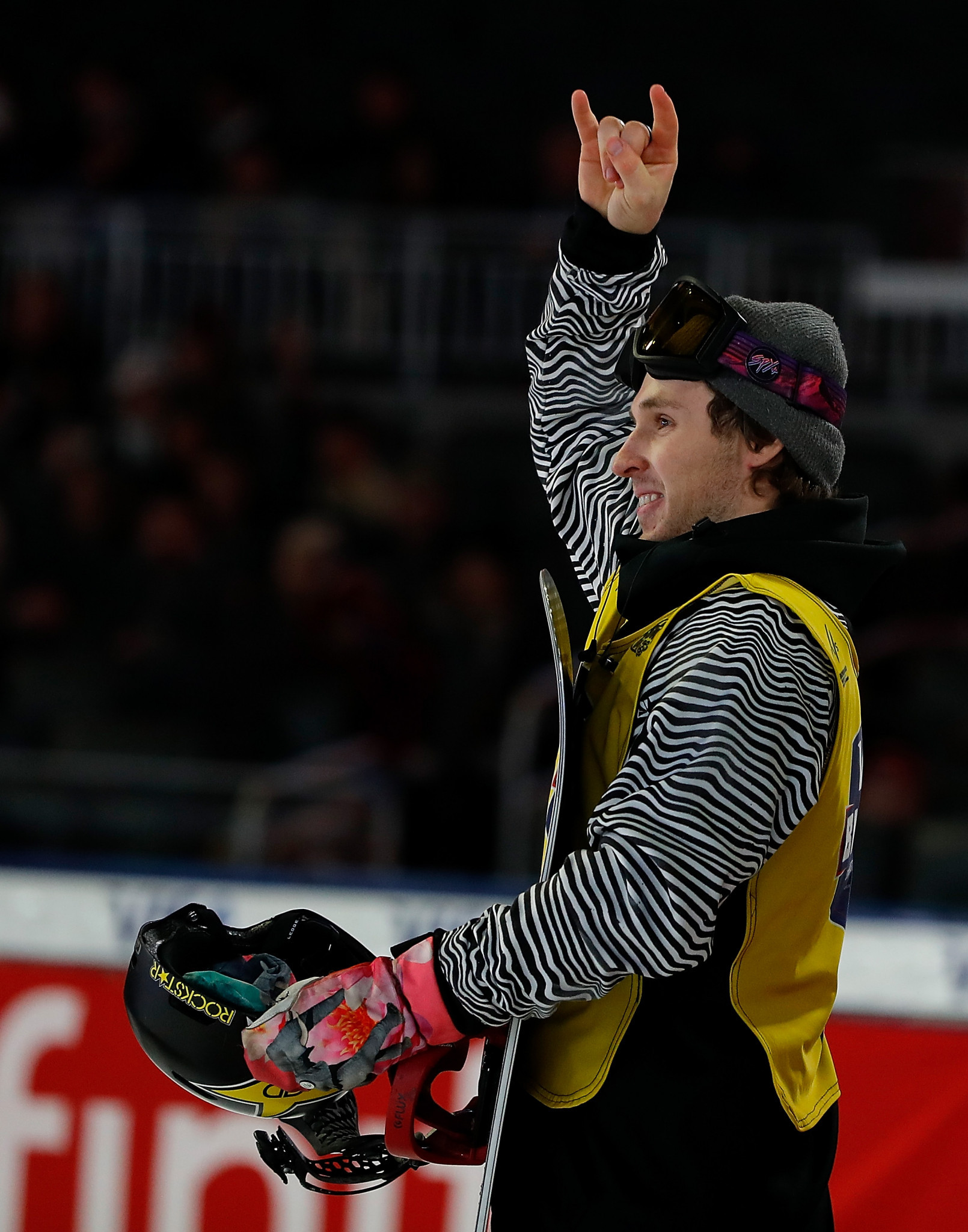 Chris Corning produced a home win in Atlanta to secure the overall FIS Snowboard Big Air World Cup title ©Getty Images