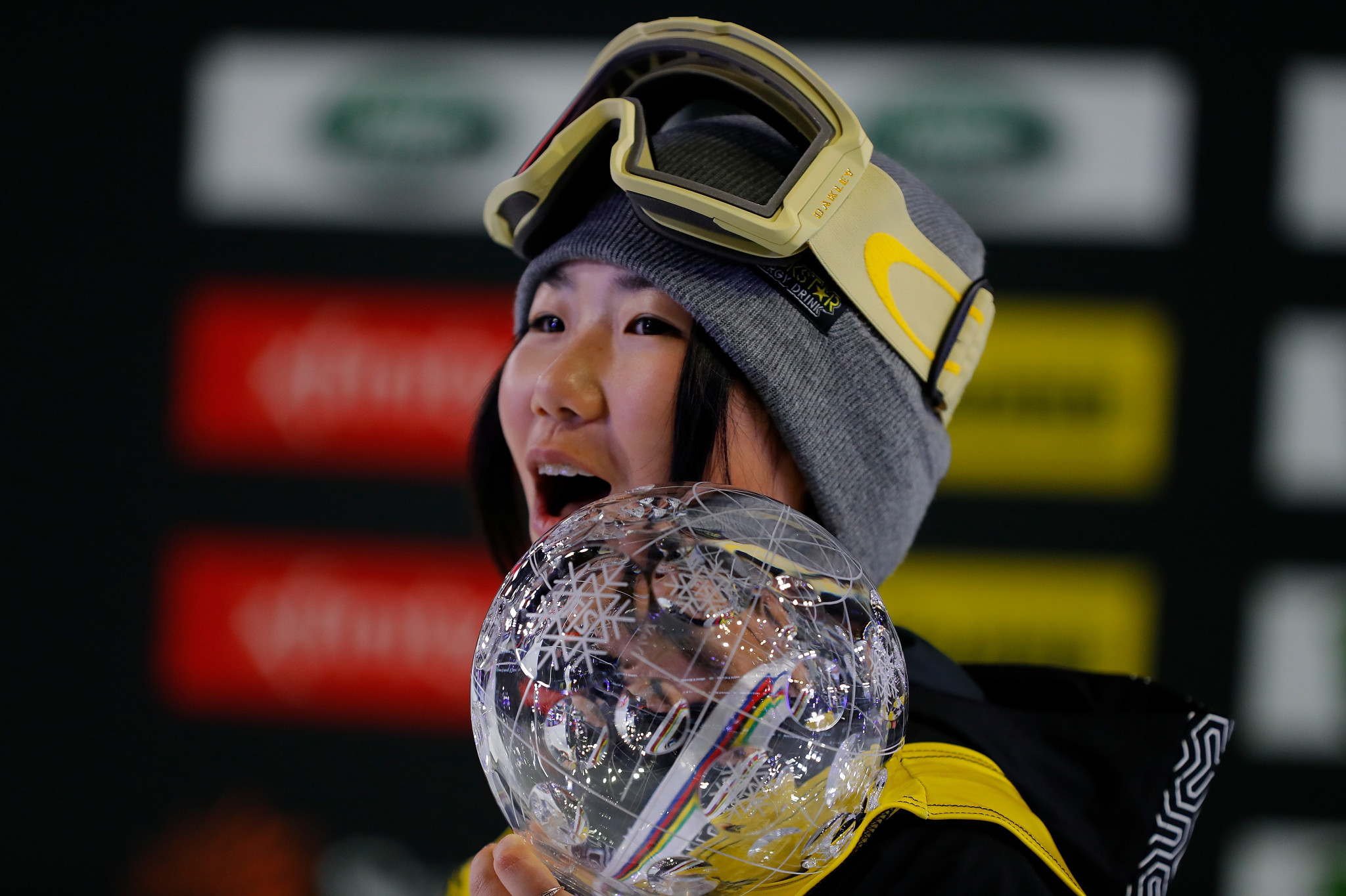 Reira Iwabuchi of Japan retained her FIS Snowboard Big Air World Cup title with a concluding win in Atlanta ©Getty Images
