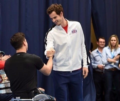 Reid receives support of Davis Cup winners on opening day of NEC Wheelchair Tennis Masters