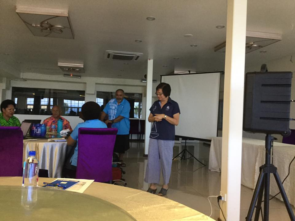 FASANOC chief executive Lorraine Mar urged teachers to be the voice of physical education in schools in Fiji ©FASANOC