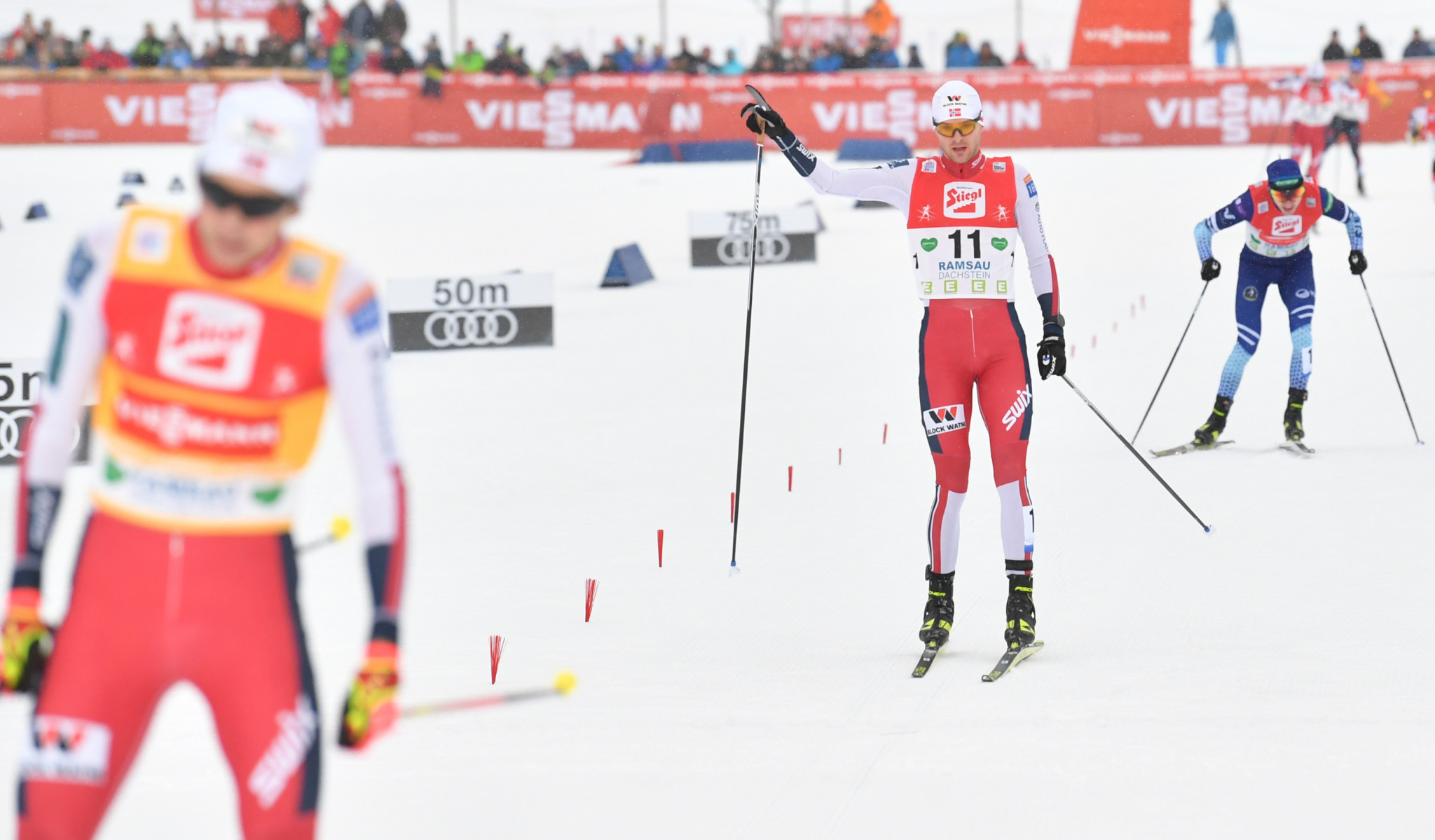 Sochi 2014 gold medallist Jørgen Graabak finished second behind compatriot Jarl Magnus Riiber ©Getty Images