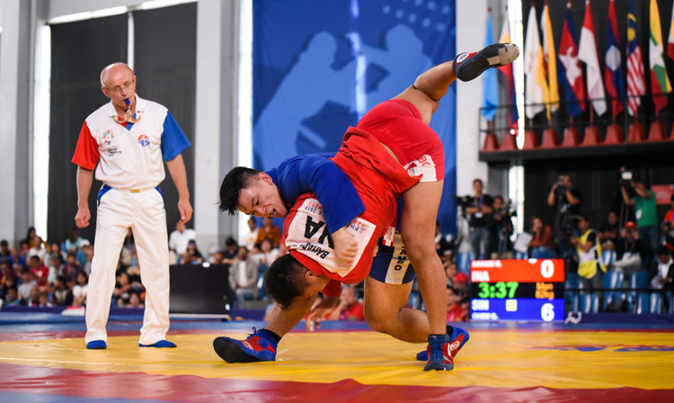 Sambo featured on the Southeast Asian Games' sport programme for the first time this year ©FIAS