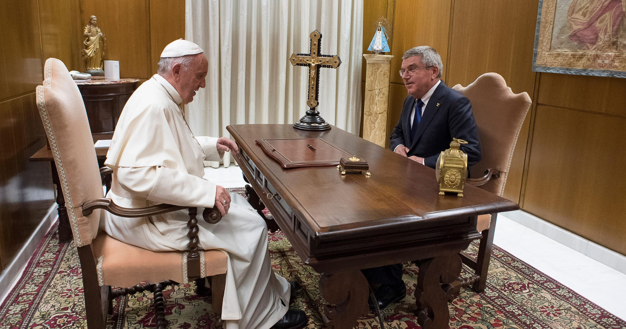 The IOC and Vatican City have close relations, with President Thomas Bach having met the Pope on several occasions - now they want to take part in the Olympic Games Opening Ceremony ©IOC