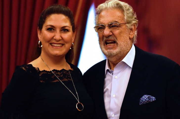 Anna Pirozzi, pictured with Placido Domingo, will be one of the stars of the latest show to be announced as part of the Tokyo 2020 Nippon Festival - Domingo has withdrawn after being accused of sexual assualt ©Tokyo 2020