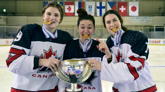 Canada are the reigning IIHF Under-18 Women's World Championship title holders ©Steve Kingsman/HHOF-IIHF Images