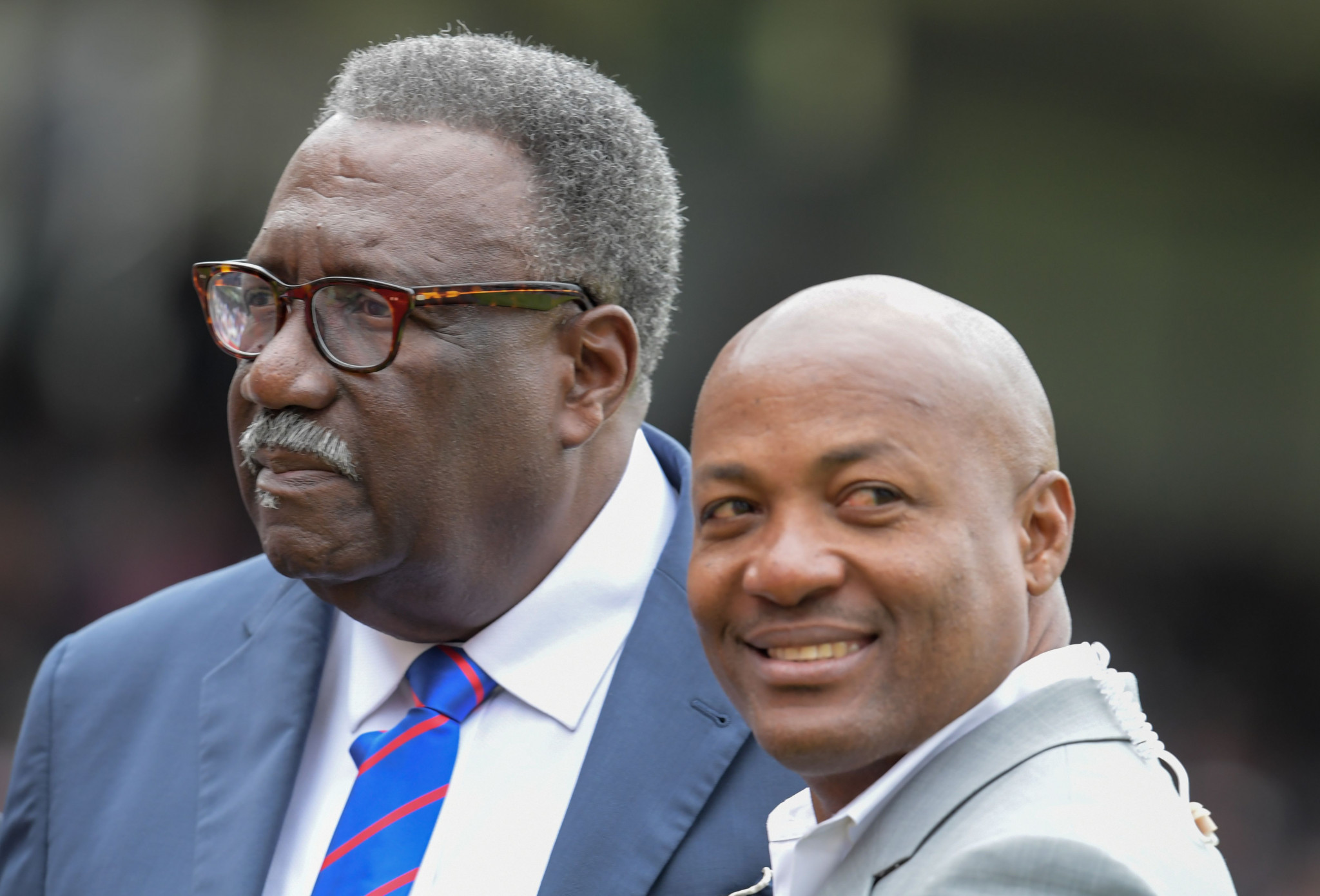 Clive Lloyd, pictured left, has been given a knighthood in the New Year Honours list ©Getty Images