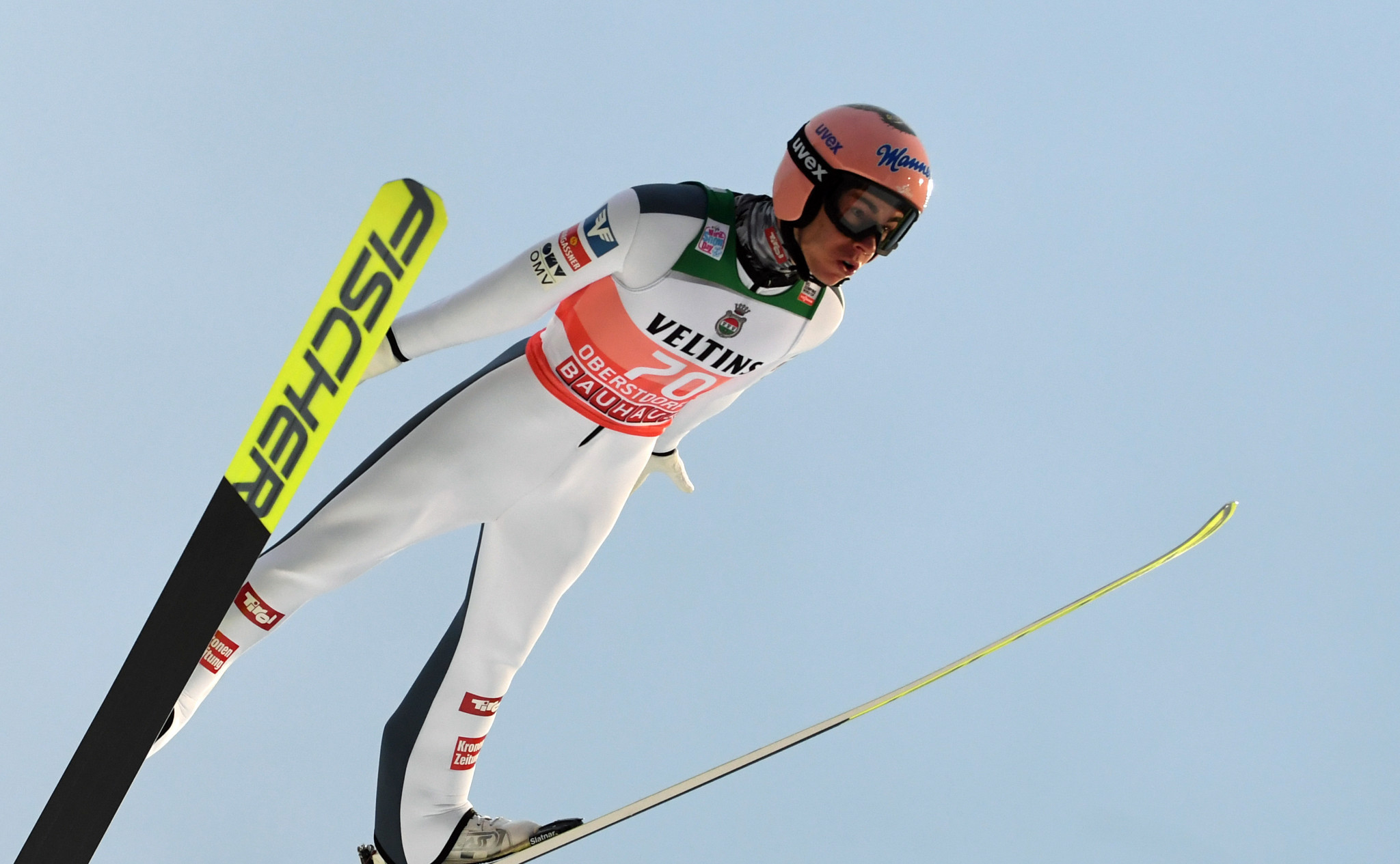 Austria's Stefan Kraft has topped qualifying for the first event in this season's Four Hills Tournament that starts in Oberstdorf tomorrow ©Getty Images