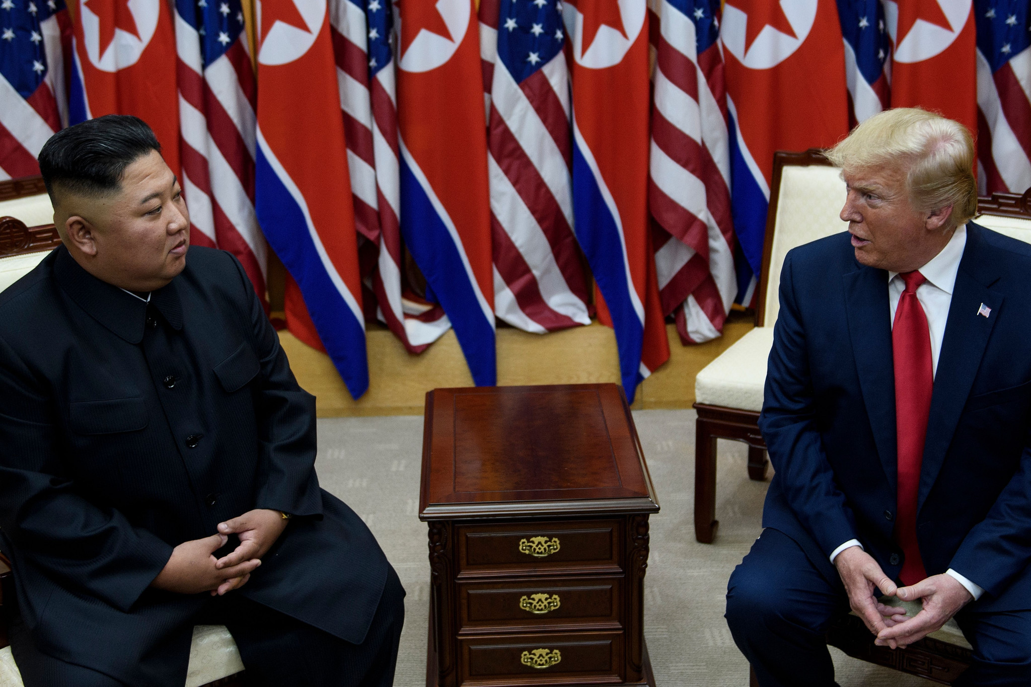 After an initial thaw in relations between US President Donald Trump, right, and North Korean chairman Kim Jong-un, left, the situation has deteriorated recently ©Getty Images
