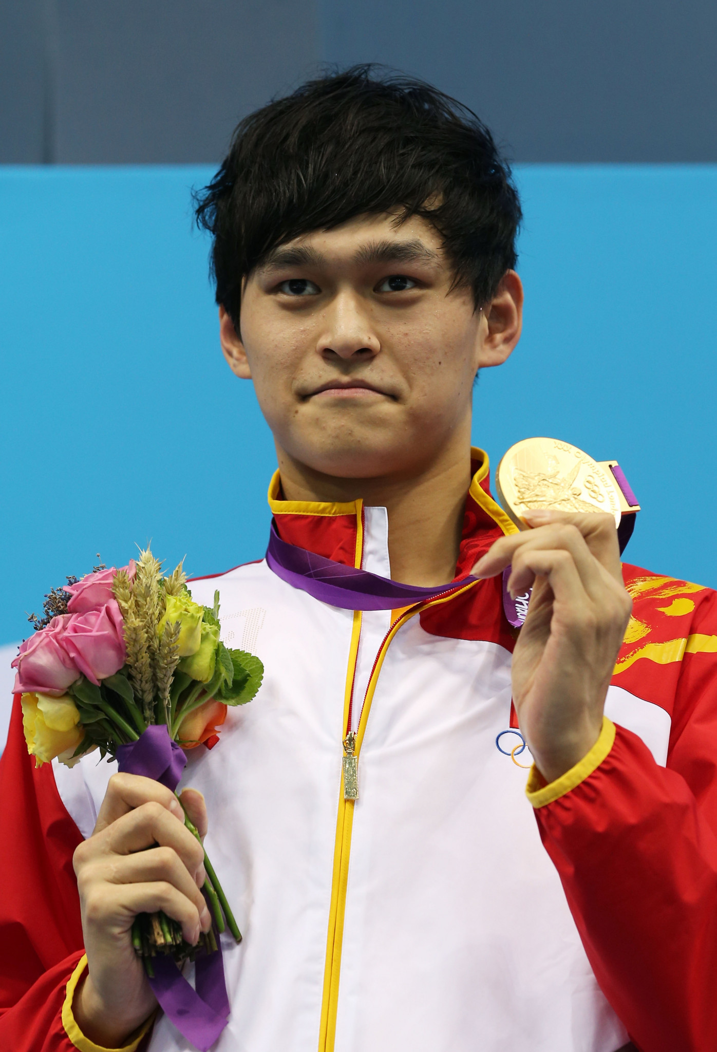 Sun Yang became the first Chinese man to win an Olympic gold in swimming at London 2012 ©Getty Images