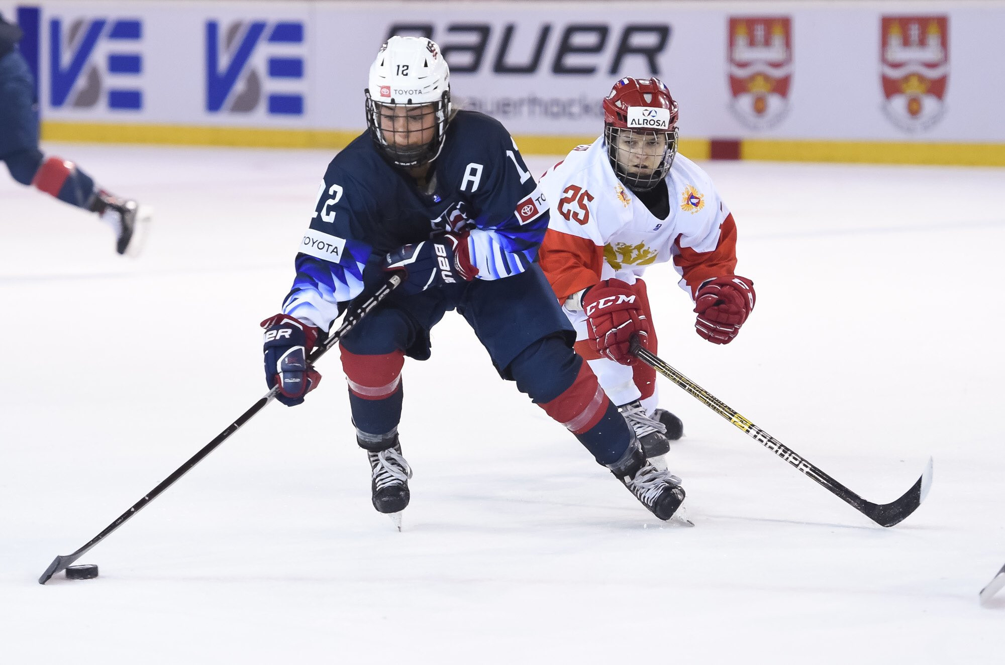 The United States overcame Russia to reach the IIHF World Women's Under-18 Women's Championship final ©IIHF