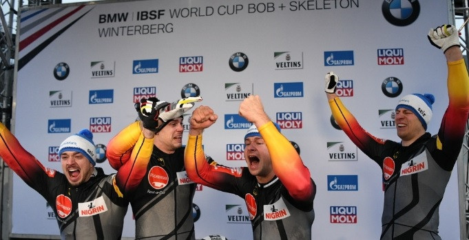 Johannes Lochner has introduced two new members to his four-man team ©IBSF