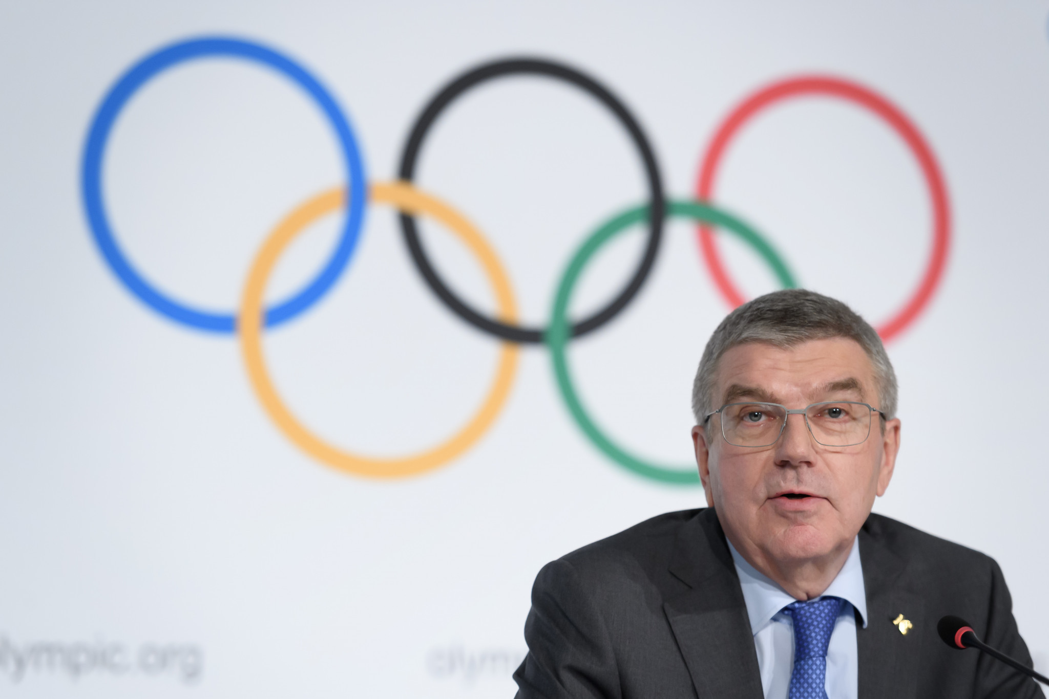 IOC President Thomas Bach warned against podium protests at Tokyo 2020 in his New Year message ©Getty Images