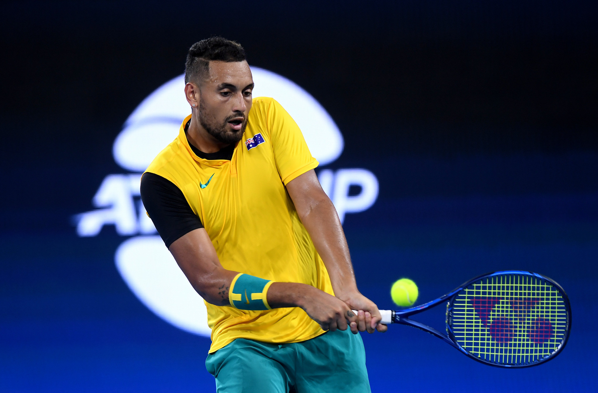  Australian tennis player Nick Kyrgios used his platform at the ATP Cup to raise awareness about the bush fires in his country ©Getty Images