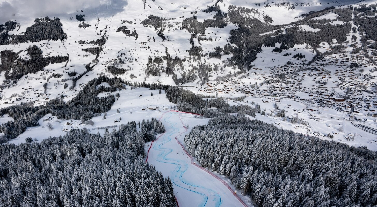 Lausanne 2020 organisers have been forced to shorten the Alpine skiing course for the Winter Youth Olympic Games after heavy rainfall ©Lausanne 2020
