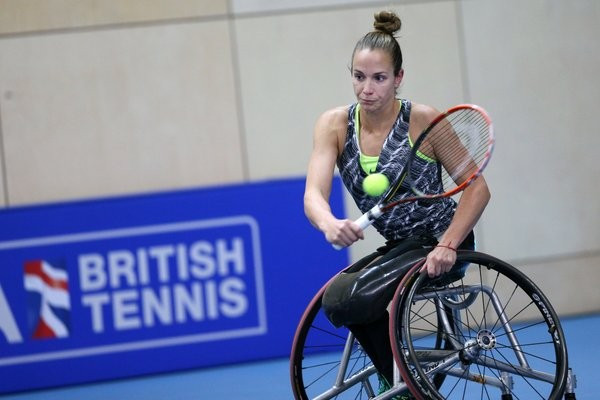 Jiske Griffioen defeated home favourite Jordanne Whiley to record her second straight win ©Twitter/NEC Masters