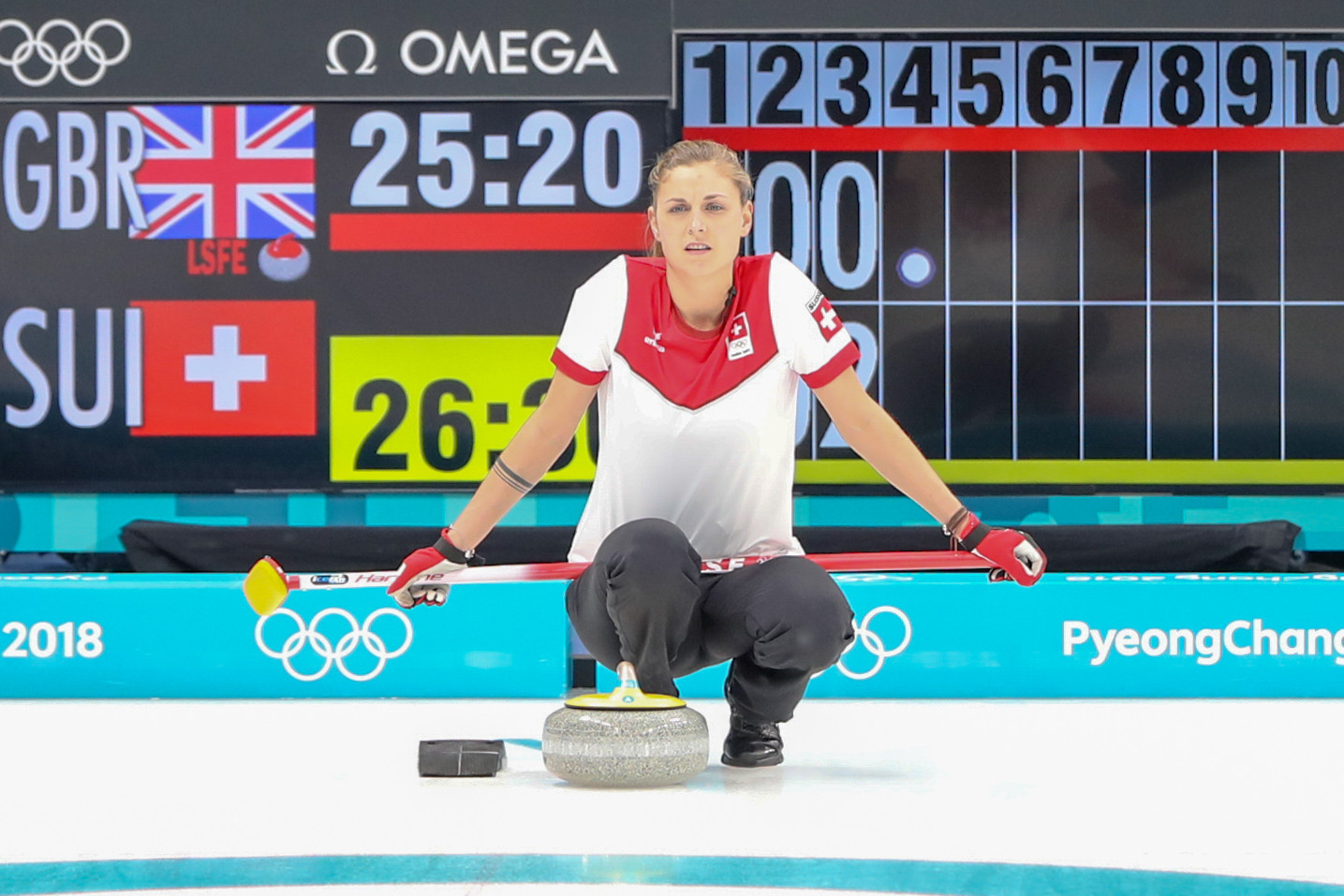 Marlene Albrecht represented Switzerland at the Pyeongchang 2018 Winter Olympic Games ©World Curling