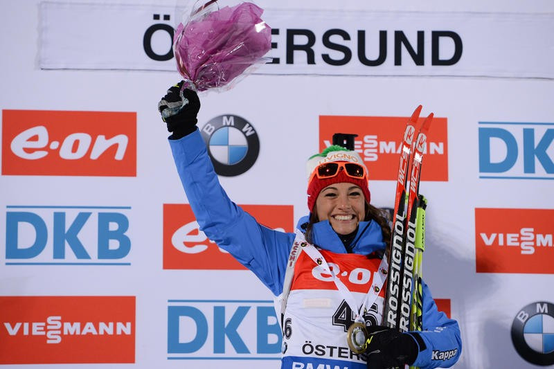 Italy's Dorothea Wierer claimed her maiden IBU World Cup gold by winning the women's 15km event ©IBU