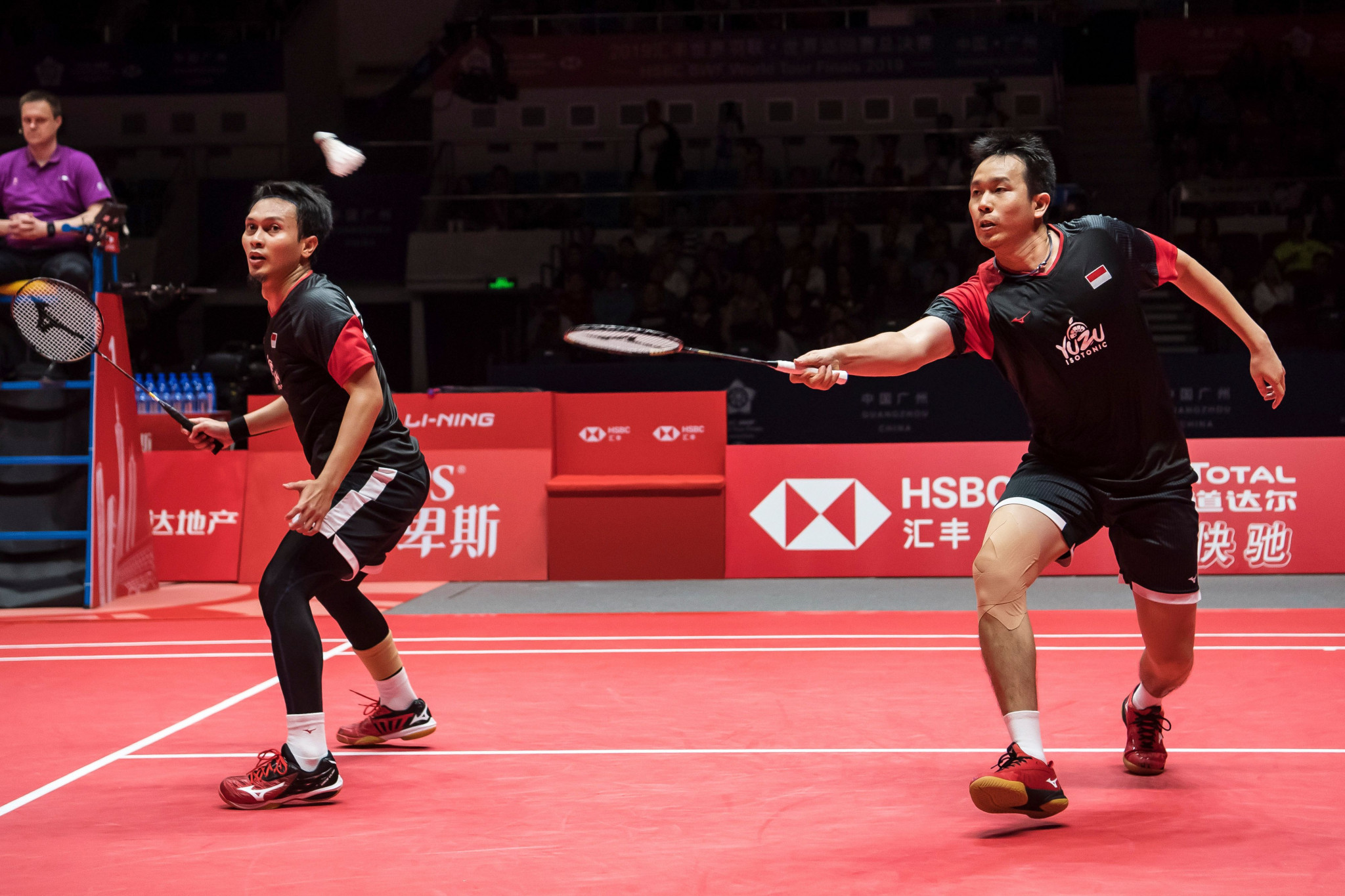 Indonesia's world champions Mohammad Ahsan and Hendra Setiawan went through in the men's doubles ©Getty Images