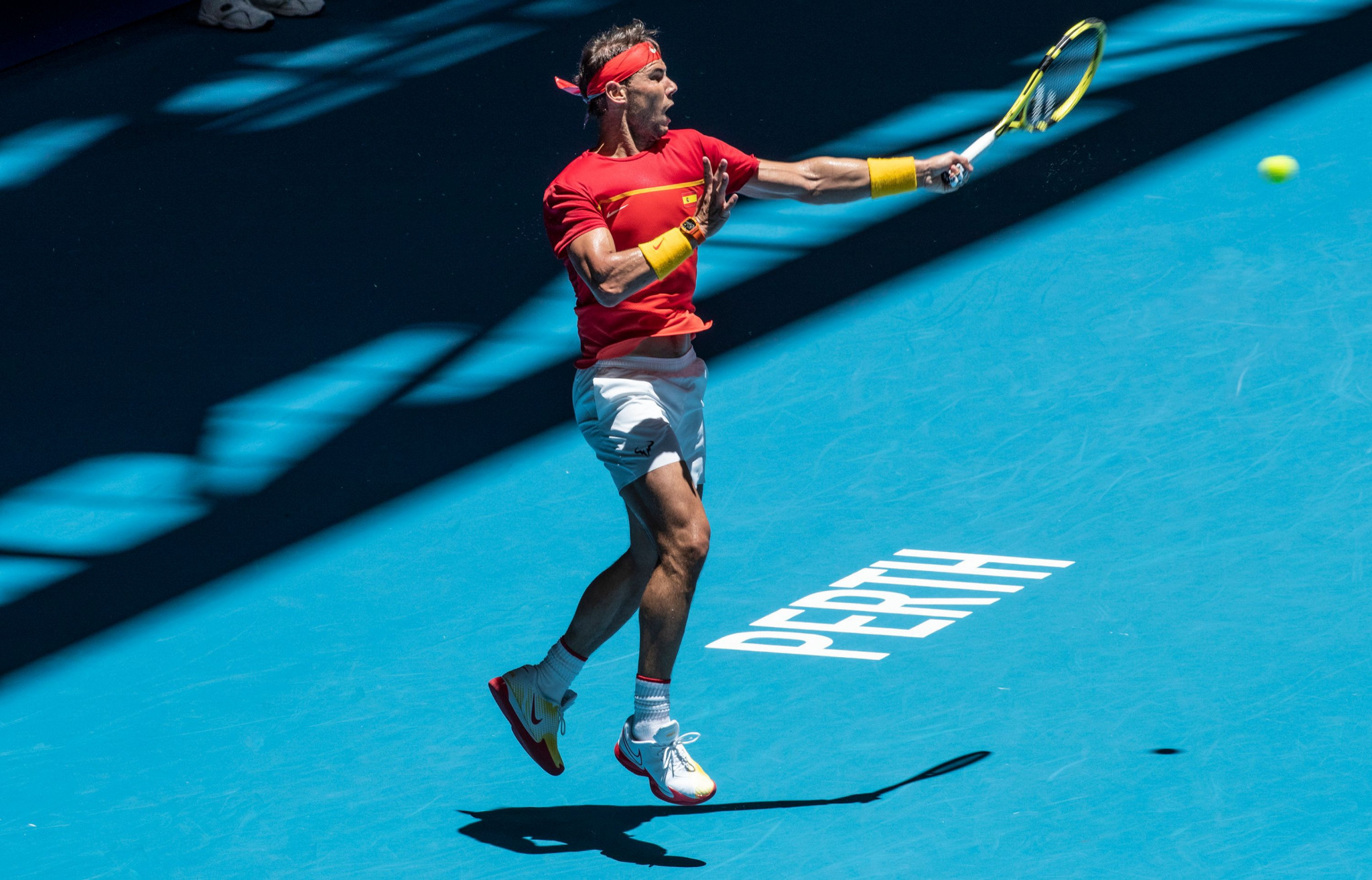 Rafael Nadal helped Spain to the last eight ©Getty Images