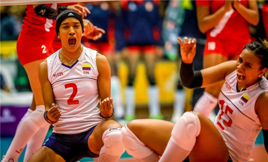 Hosts Colombia moved to within one game of Tokyo 2020 ©FIVB