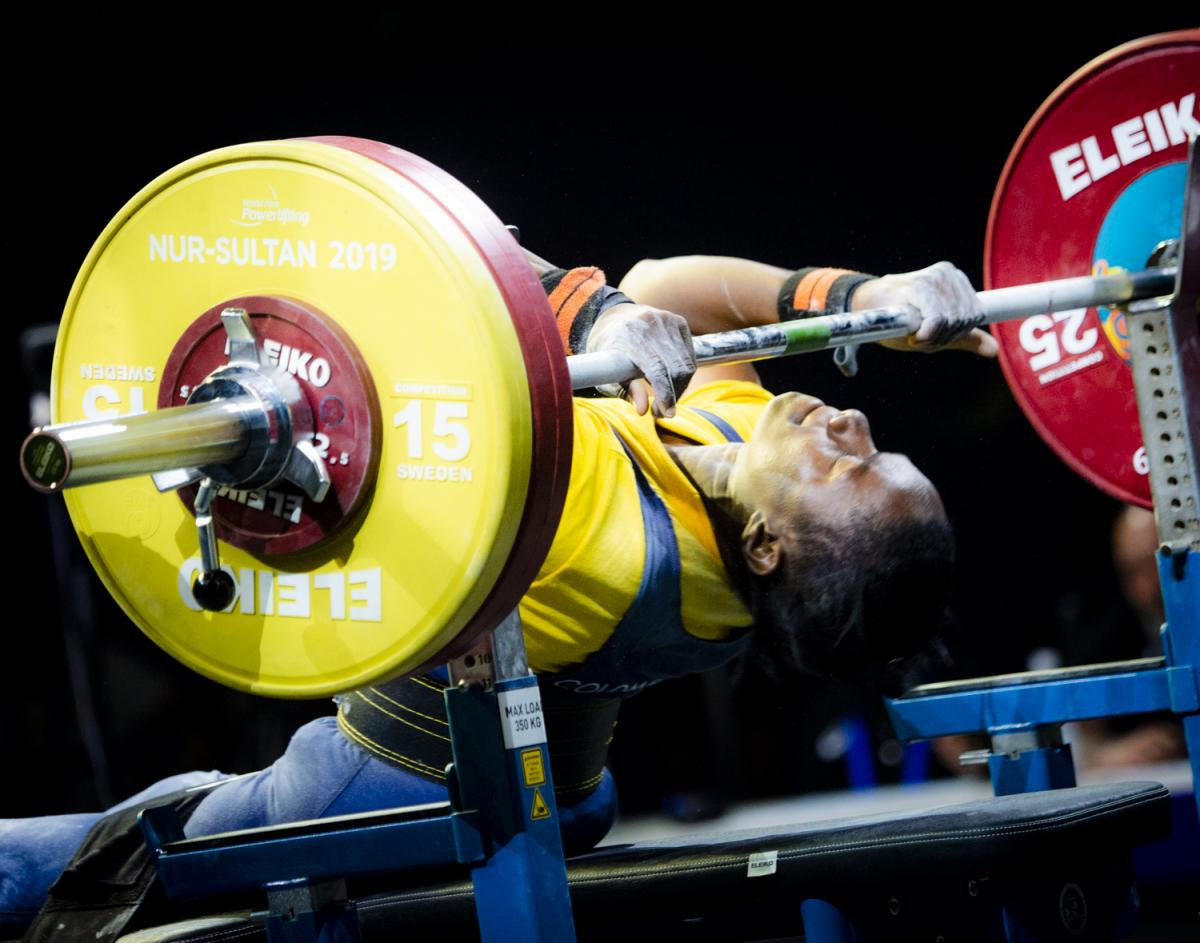 Colombian powerlifter Nohemi Carabali has been handed a four-year ban ©IPC/Hiroki Nishioka