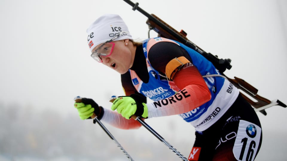 Norway's Marte Olsbu Røiseland won the women's 7.5 kilometres sprint event at the IBU World Cup in Oberhof ©IBU