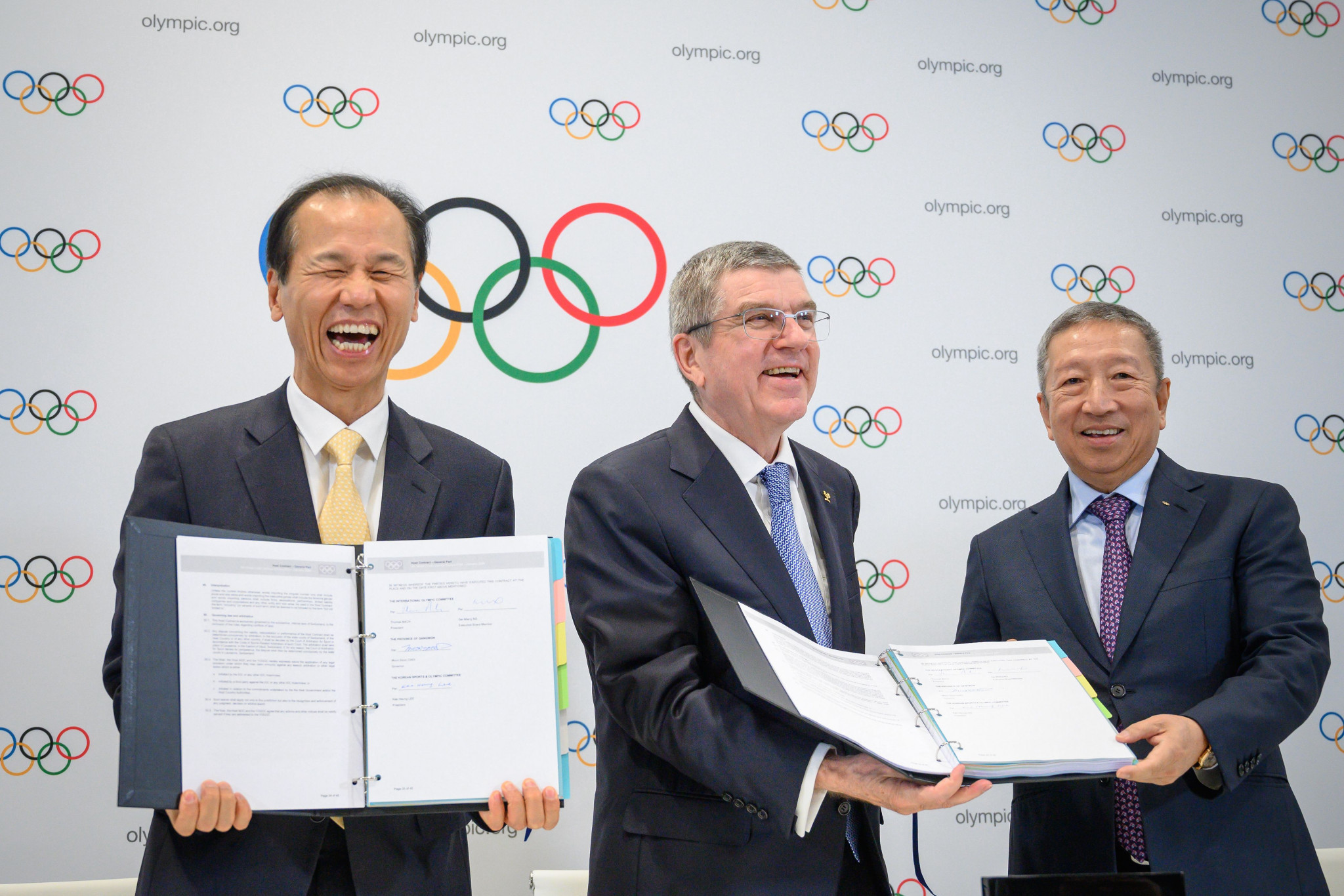 The Host City Contract has been signed by the IOC and Gangwon 2024 ©Getty Images